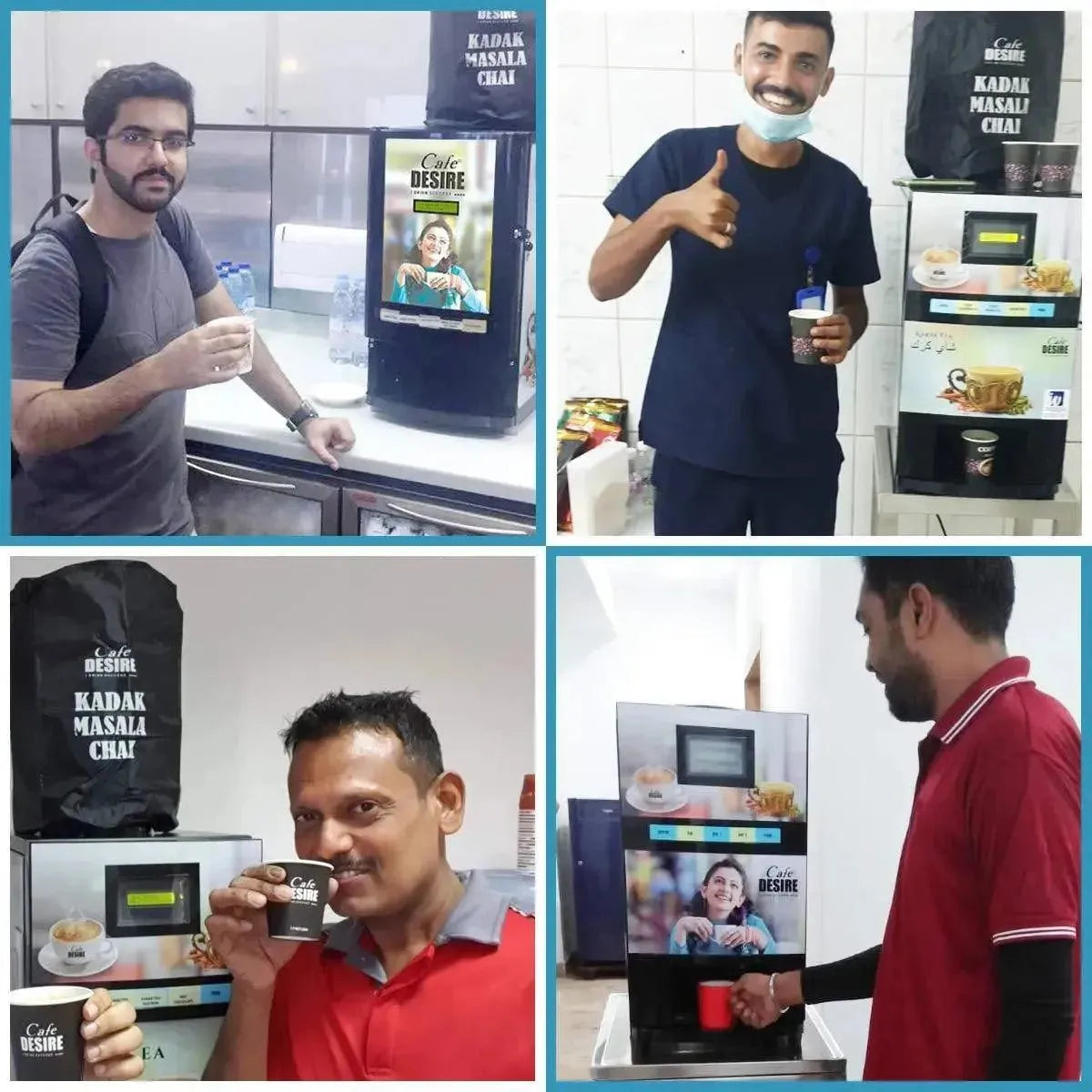 LED Coffee Machine 2 Lane | Two Beverage Options | Fully Automatic Tea & Coffee Vending Machine 