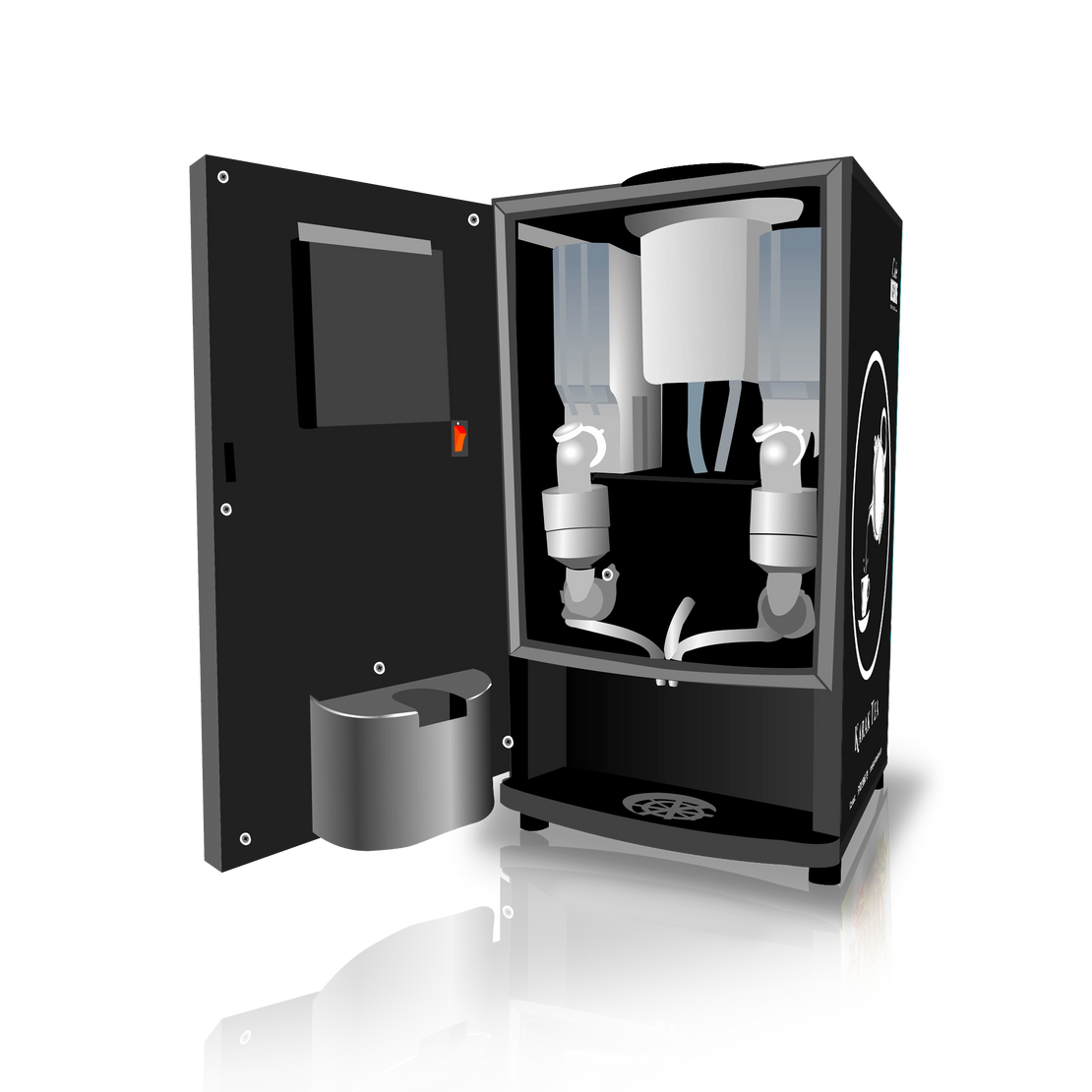 2 LANE LED - Double Option Tea & Coffee Vending Machine