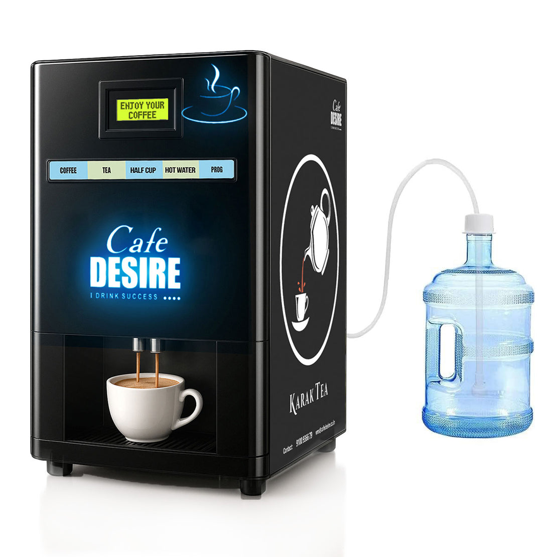 2 LANE LED - Double Option Tea & Coffee Vending Machine