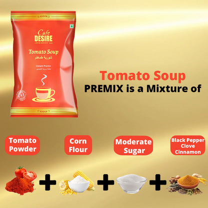 Tomato Soup Premix - 500g for vending machine and manual usage