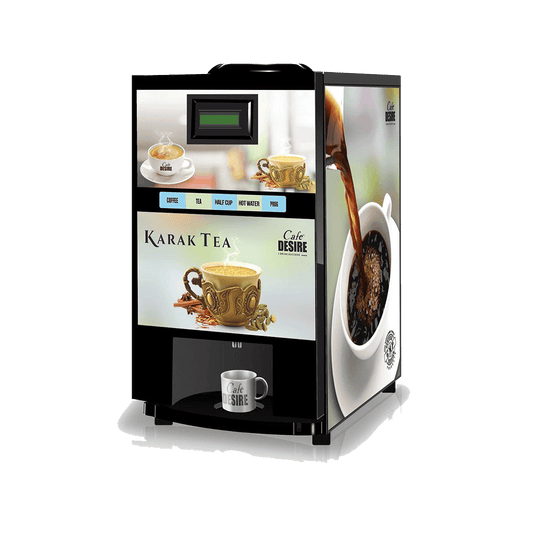 Coffee Machine 2 Lane | Two Beverage Options | Fully Automatic Tea & Coffee Vending Machine | For Offices, Shops and Smart Homes | Make 2 Varieties of Coffee Tea with Premix | No Milk, Tea, Coffee Powder Required - cd-usa.com