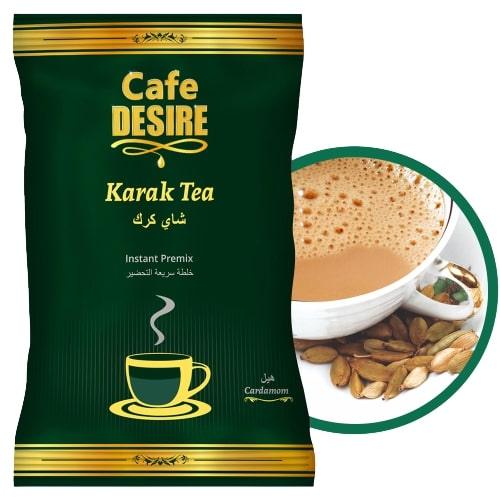 Karak Cardamom Tea Premix (1Kg) | 3 in 1 Tea | Makes 40 Cups(8 oz) | | Milk not required | Cardamom Flavour Imported from Geneva | For Manual Use - Just add Hot Water | Suitable for all Vending Machines - cd-usa.com