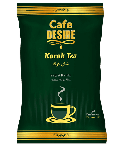 Karak Cardamom Tea Premix (1Kg) | 3 in 1 Tea | Makes 40 Cups(8 oz) | | Milk not required | Cardamom Flavour Imported from Geneva | For Manual Use - Just add Hot Water | Suitable for all Vending Machines - cd-usa.com