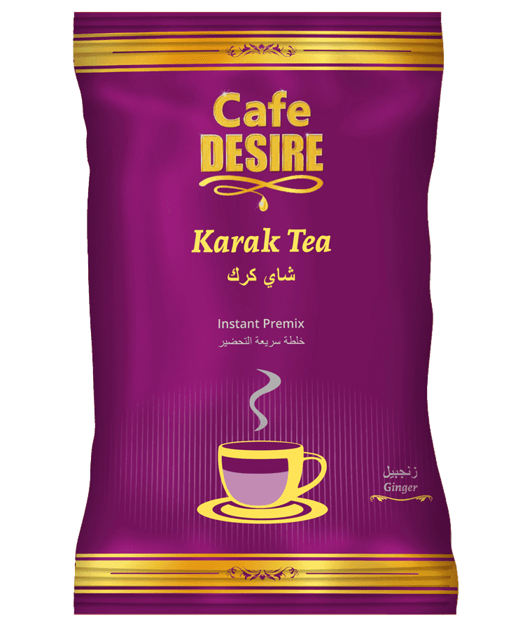 Karak Ginger Tea Premix (1Kg) | 3 in 1 Tea | Makes 40 Cups(8 oz) | Strong Tea with Ginger Flavour | Milk not required | Rich taste as Home-made | For Manual Use - Just add Hot Water | Suitable for all Vending Machines - cd-usa.com