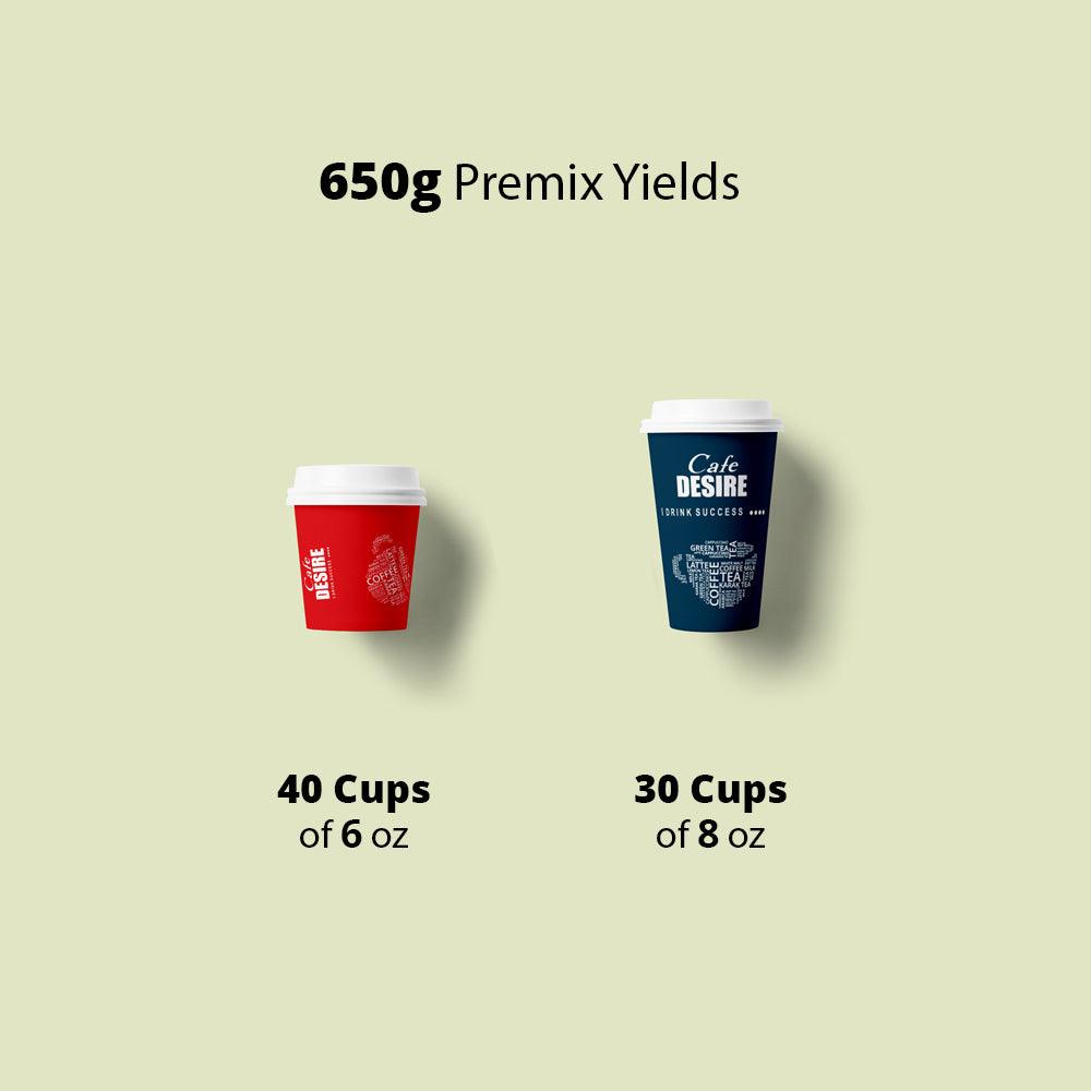 Tea Latte - Ginger Premix (650g) | Makes 30 Cups(8 oz) | No Added Sugar | Milk not required | Ginger Tea | For Manual Use - Just add Hot Water | Suitable for all Vending Machines - cd-usa.com